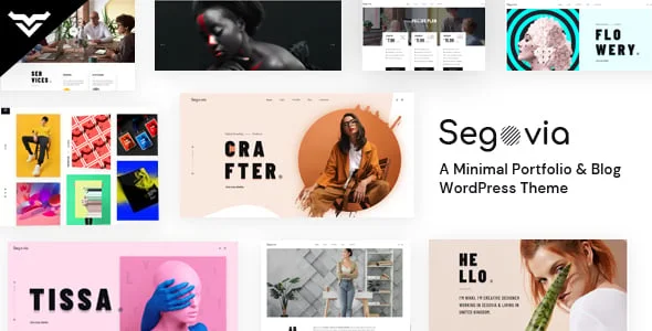 Segovia - A Minimal Portfolio And Blog WordPress Theme — homepage layout