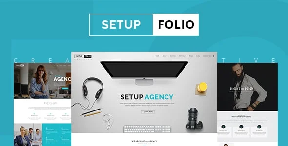 SFolio - Portfolio WordPress Theme — homepage layout