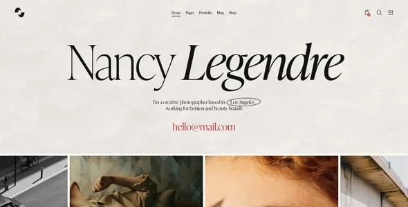 Showmax — Personal Portfolio & Showcase WordPress Theme — content section layout
