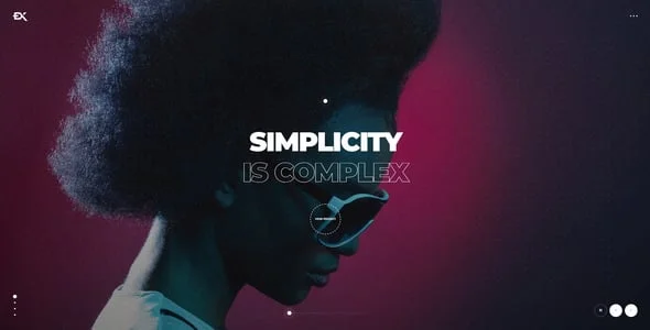 Stylex - Showcase Portfolio WordPress Theme — homepage layout