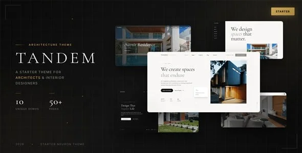 Tandem - Architecture & Interior Theme — homepage layout
