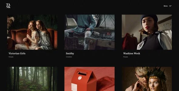 Tank - Creative Portfolio Elementor WordPress Theme — content section layout