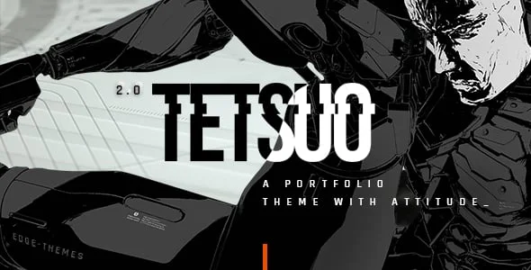 Tetsuo - Portfolio and Creative Industry WordPress Theme — homepage layout