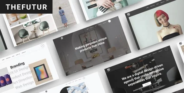 TheFutur - Creative Portfolio & Agency Theme — homepage layout