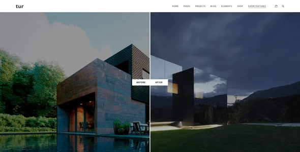 Tur Architecture | WordPress Theme — content section layout