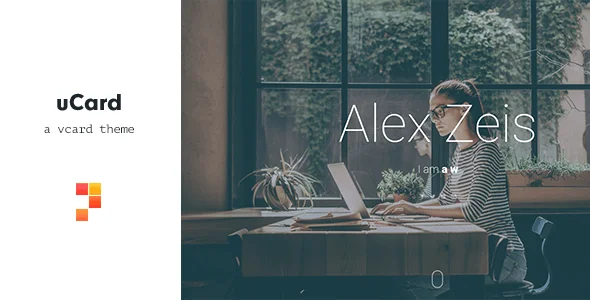 uCard - vCard & Resume WordPress Theme — homepage layout