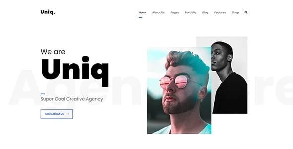 Uniq - Minimal Creative WordPress — service and pricing page
