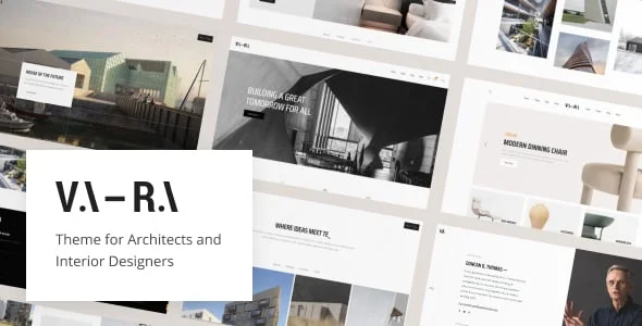 Vara - Architecture WordPress Theme — homepage layout