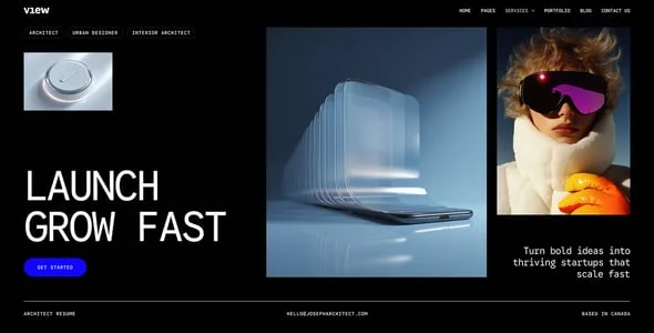 View - Creative Portfolio Elementor WordPress Theme — interior page design