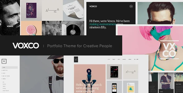 Voxco - Portfolio Theme for Creative People — homepage layout