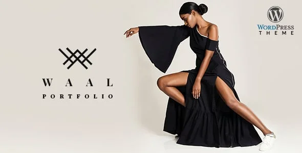 Waal -Portfolio WordPress Theme — homepage layout