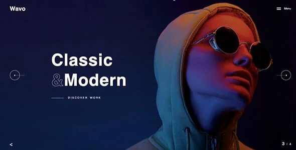 Wavo - Creative Portfolio & Agency Theme — case study or portfolio page