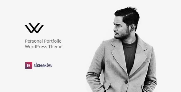 Waxon - Personal Portfolio WordPress Theme — homepage layout