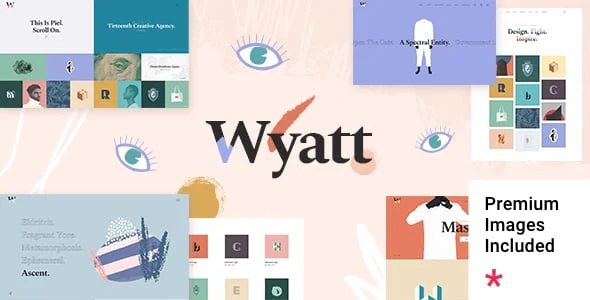 Wyatt - Creative Portfolio WordPress Theme — homepage layout