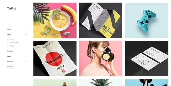 Yottis | Creative Portfolio WordPress Theme + Store — case study or portfolio page