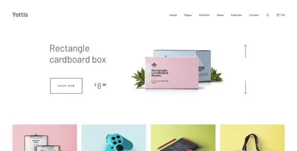 Yottis | Creative Portfolio WordPress Theme + Store — interior page design