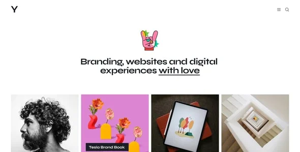 Yucca - Personal Artist  Lookbook WordPress Theme — content section layout