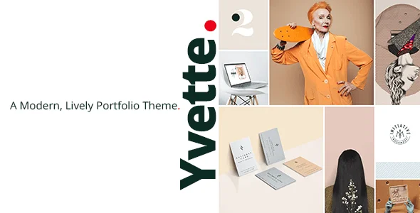 Yvette - Portfolio WordPress Theme for Creatives — homepage layout