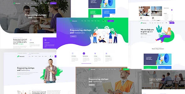 Prologue - Creative Multipurpose WordPress Theme WordPress theme homepage layout for a agency creative website