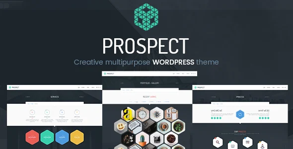 Prospect - Creative Multipurpose WordPress Theme WordPress theme homepage layout for a business creative website