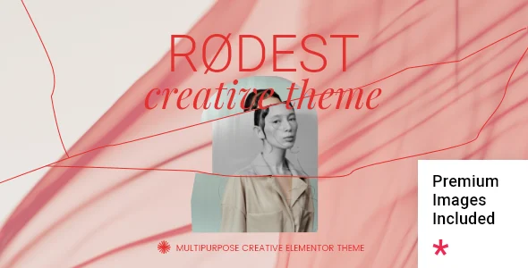 Rødest - Creative Elementor WordPress Theme WordPress theme homepage layout for a agency creative website