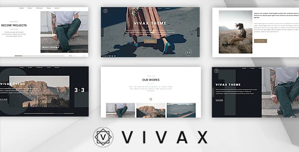 Vivax - Creative and Modern WordPress Portfolio WordPress theme homepage layout for a animation creative website