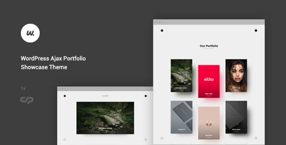 Wizzaro - WordPress Ajax Portfolio Showcase Theme WordPress theme homepage layout for a ajax creative website