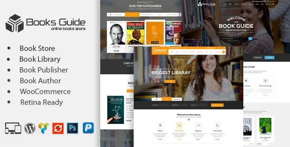Book Store WordPress Theme WordPress theme homepage layout for a author online store