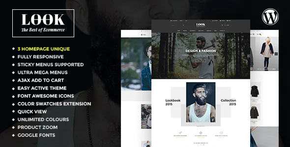 Look - Responsive Multi-Purpose WooCommerce WordPress Theme WordPress theme homepage layout for a clean online store