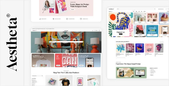 Aestheta - Print Shop & Printing Company WordPress Theme WordPress theme homepage layout for a book cover WooCommerce store