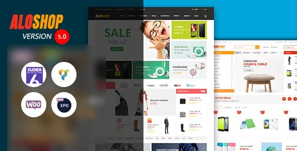 Alo Shop - Mega Market RTL Responsive WooCommerce WordPress Theme WordPress theme homepage layout for a auto parts WooCommerce store