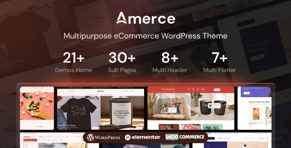Amerce - Multipurpose eCommerce WordPress Theme WordPress theme homepage layout for a bicycle WooCommerce store
