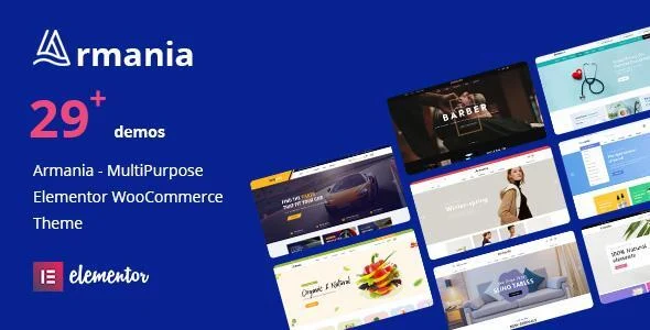 Armania - Fashion, Furniture, Organic, Food Multipurpose Elementor WooCommerce Theme (RTL Supported) WordPress theme homepage layout for a auto parts WooCommerce store