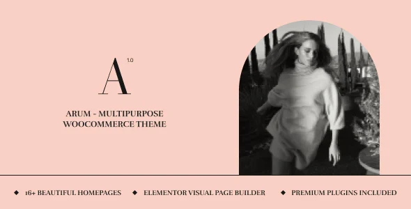 Arum - Multipurpose WooCommerce Theme WordPress theme homepage layout for a clean WooCommerce store
