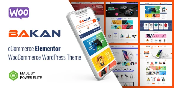 Bakan - eCommerce Elementor WooCommerce WordPress Theme WordPress theme homepage layout for a best selling WooCommerce store