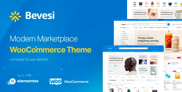 Bevesi - Multi-Vendor and Marketplace WooCommerce Theme WordPress theme homepage layout for a adsense theme WooCommerce store
