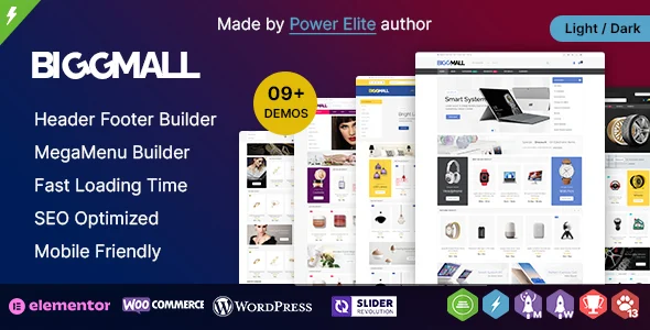 BiggMall WP - Multi-purpose WooCommerce Responsive Theme WordPress theme homepage layout for a autoparts WooCommerce store