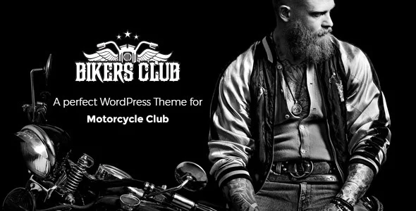 Bikersclub - Motorcycle Club WooCommerce WordPress Theme WordPress theme homepage layout for a auto vehicle WooCommerce store