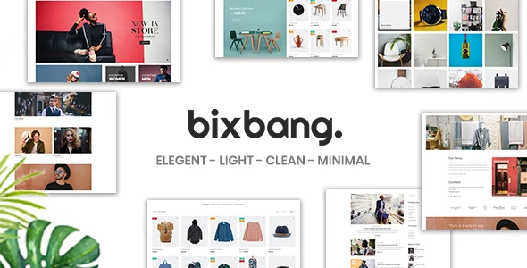 Bixbang - Minimalist eCommerce WordPress Theme WordPress theme homepage layout for a ajax filters WooCommerce store