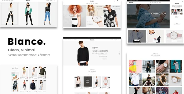 Blance - Clean, Minimal WooCommerce WordPress Theme WordPress theme homepage layout for a clean WooCommerce store