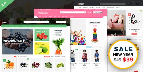 Brezza - Fruit Store Multipurpose WooCommerce WordPress Theme WordPress theme homepage layout for a ajax search WooCommerce store