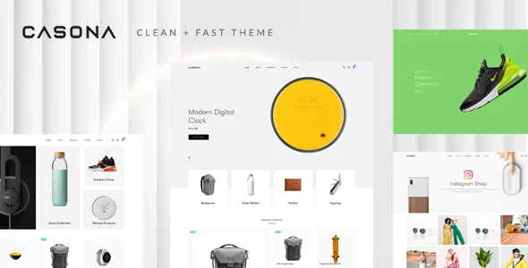 Casona - Elementor Lifestyle WooCommerce Theme WordPress theme homepage layout for a accessories WooCommerce store