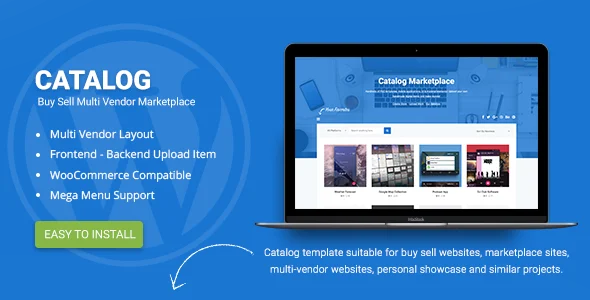 Catalog | Buy Sell / Marketplace Responsive WordPress Theme WordPress theme homepage layout for a app WooCommerce store