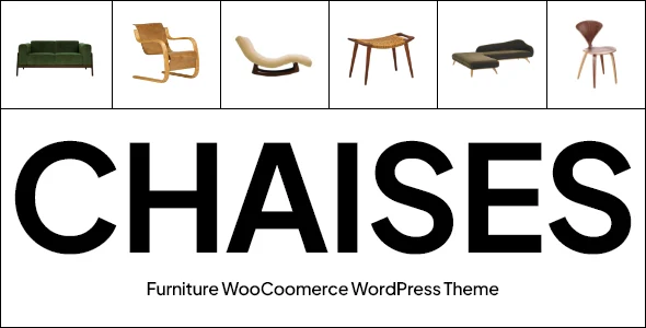 Chaises - Furniture WooCommerce WordPress Theme WordPress theme homepage layout for a ecommerce WooCommerce store