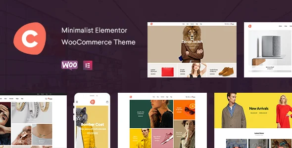 Ciao - Minimalist Elementor WooCommerce Theme WordPress theme homepage layout for a clean WooCommerce store