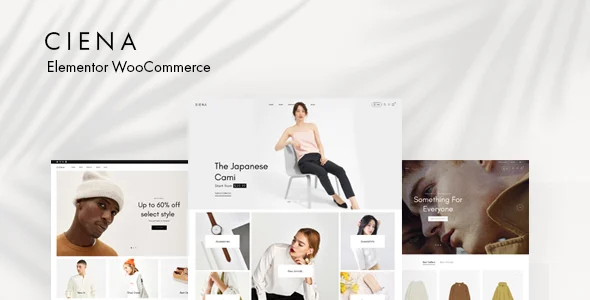 Ciena - Fashion WooCommerce WordPress Theme WordPress theme homepage layout for a accessories WooCommerce store