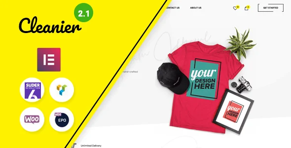 Cleanier - Fashion WooCommerce Theme WordPress theme homepage layout for a auto parts WooCommerce store