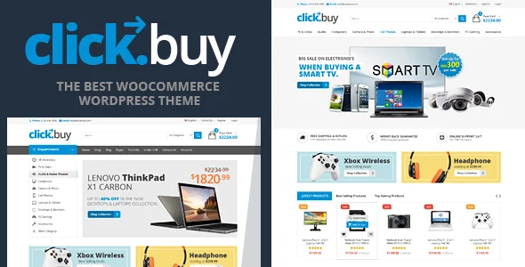 Clickbuy - WooCommerce Responsive Digital Theme WordPress theme homepage layout for a ajax loadmore WooCommerce store