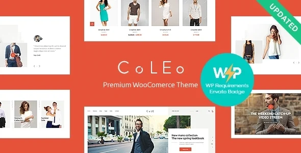 Coleo | A Stylish Fashion Clothing Store WordPress Theme WordPress theme homepage layout for a accessories WooCommerce store