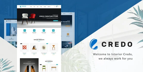 Credo | Handmade Furniture WooCommerce WordPress Theme WordPress theme homepage layout for a bedroom WooCommerce store